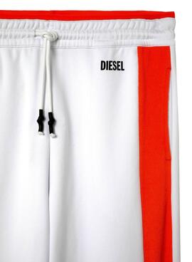 Pantaloni Tuta sportiva Diesel Bianco per Uomo