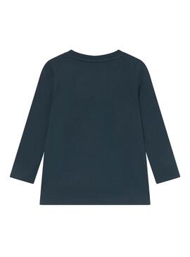 T-Shirt Name It Nelliza Blu Blu Navy per Bambina