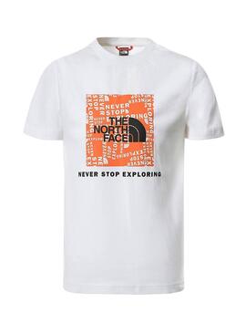 T-Shirt The North Face Box Logo Bianco