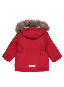 Parka Name It Mabe Rosso per Bambina