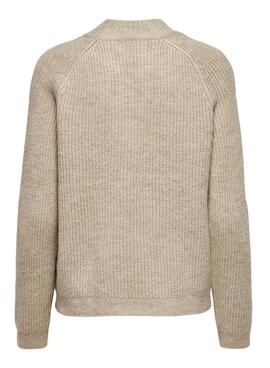 Pullover Only Jade Knitted Beige per Donna