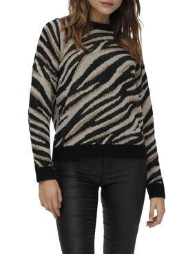Pullover Only Lelina Stampa Nero per Donna
