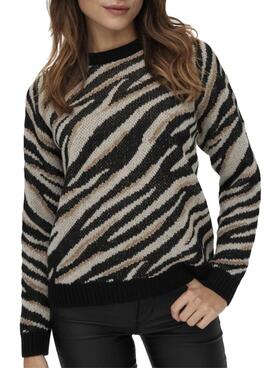 Pullover Only Lelina Stampa Nero per Donna