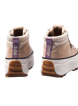 Stivaletto Pepe Jeans Woking Urban Camel per Donna