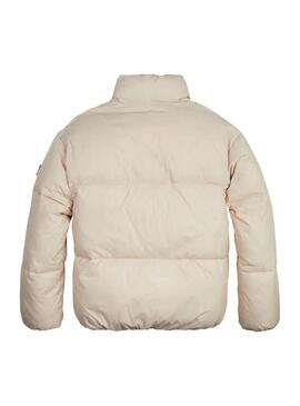 Giubbotto Tommy Hilfiger Tonal Puffer Beige Bambina