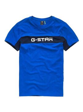 T-Shirt G-Star Graphic 80 Blu Uomo