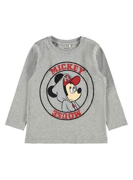 T-Shirt Name It Topolino Grigio per Bambino