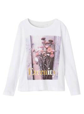 T-Shirt Name It Fozem Top Bianco Per Bambina