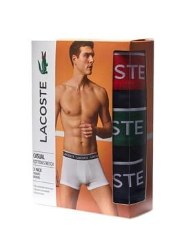 Pack 3 Slip Lacoste Boxer Blu Navy Uomo