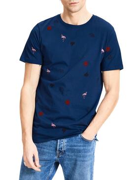 T- Shirt Jack and Jones Jorconvo Blu Navy