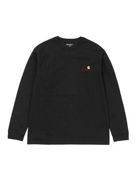 T-Shirt Carhartt American Script Nero Uomo