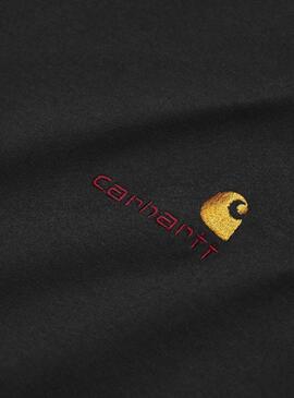 T-Shirt Carhartt American Script Nero Uomo