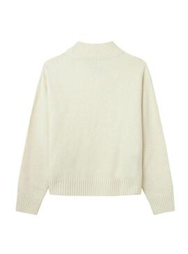 Pullover Pepe Jeans Valeria Beige per Bambina