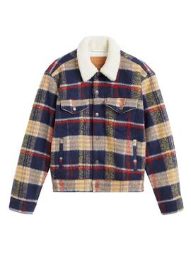 Giacca Levis Plaid Trucker in lana Quadri Donna