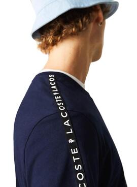 T-Shirt Lacoste Blu Navy per Uomo