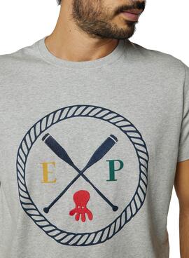 T-Shirt El Pulpo Classic Oars Update Grigio Uomo