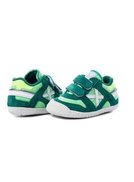 Sneaker Munich Baby Goal VCO 1425 Verde Bambino