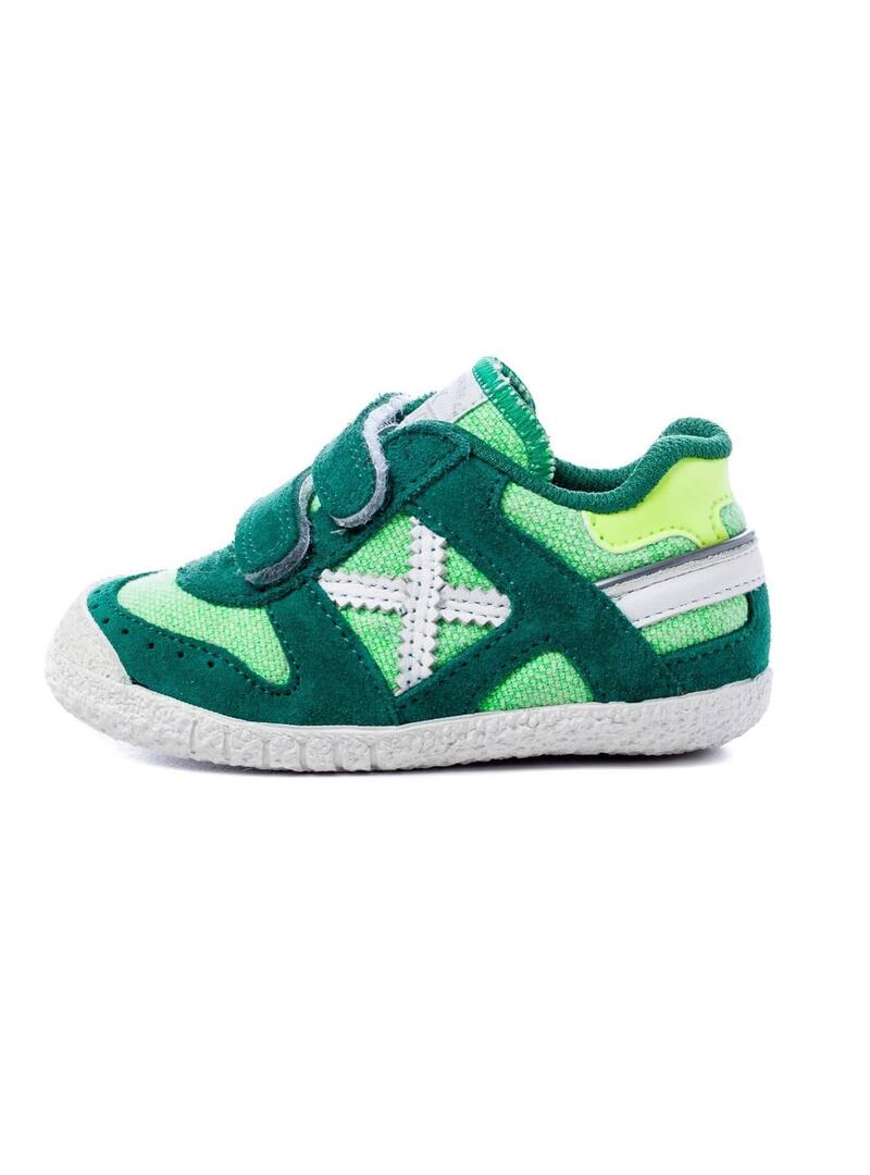 Sneaker Munich Baby Goal VCO 1425 Verde Bambino