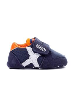 Sneaker Munich Zero 21 Blu Navy Bambino