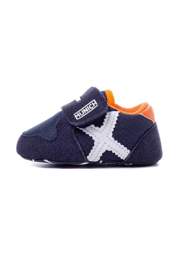 Sneaker Munich Zero 21 Blu Navy Bambino
