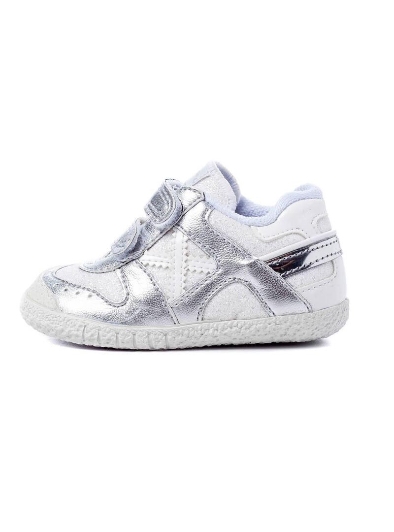 Scarpa Munich Baby Goal VCO 1431 Silver Bambina