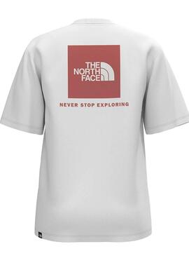 T-Shirt The North Face Redbox Bianco per Donna