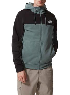 Felpa The North Face Zip Himalayan Verde Uomo