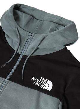 Felpa The North Face Zip Himalayan Verde Uomo