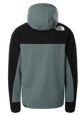 Felpa The North Face Zip Himalayan Verde Uomo