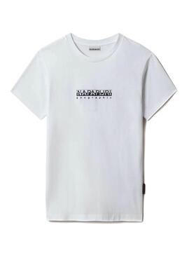 T-Shirt Napapijri S-Box W Bianco per Donna