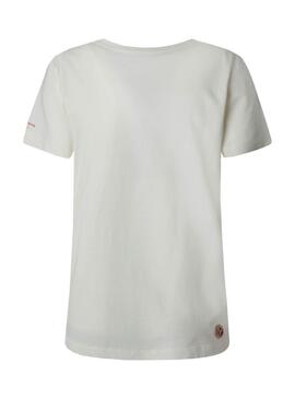 T-Shirt Pepe Jeans Beige Masqui per Donna