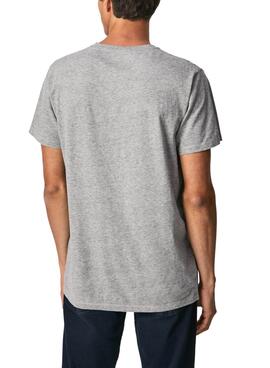 T-Shirt Pepe Jeans Moe Grigio per Uomo