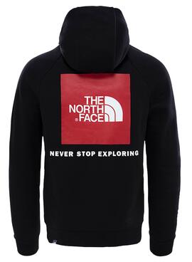 Felpa The North Face Rosso Box Nero Uomo