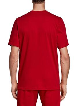T-Shirt Adidas Trefoil Rosso Uomo