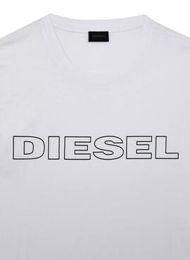 T-Shirt Diesel Jake Bianco per Uomo