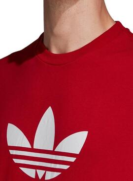 T-Shirt Adidas Trefoil Rosso Uomo