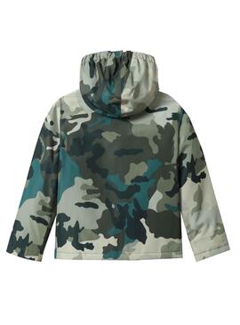 Giacca Napapijri Rainforesta Camo Verde per Bambino