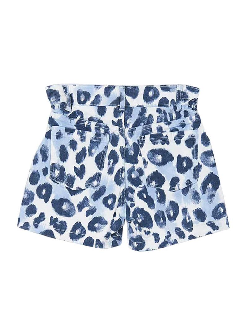 Short Mayoral High Impronta Blu per Bambina