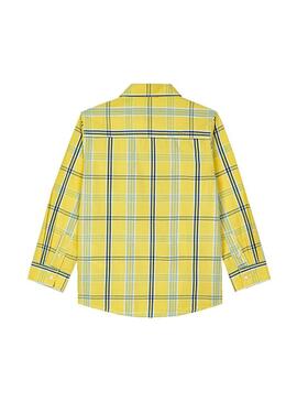 Camicia Mayoral scacchi Giallo per Bambino