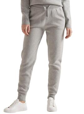 Pantaloni Tuta Sportiva Superdry Studi Grigio per Donna