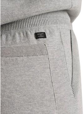 Pantaloni Tuta Sportiva Superdry Studi Grigio per Donna