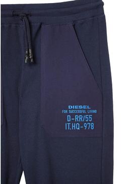 Pantaloni Diesel Peter Blu Navy per Uomo