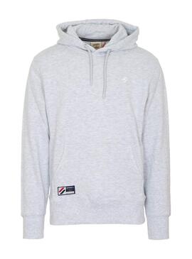 Felpa Superdry Codice Essenziale Grigio Uomo