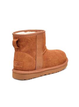 Stivales Ugg Classic Mini Logo Laterale Camel per Uomo