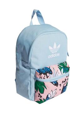 Zaino Adidas Blu Flower Print per Kids