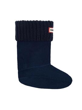 Calzini Hunter Knitted Blu Navy