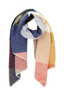 Sciarpa Pieces Franne Quadri Multicolore De Donna