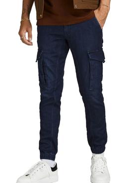 Jeans Cargo Jack And Jones Blu Uomo