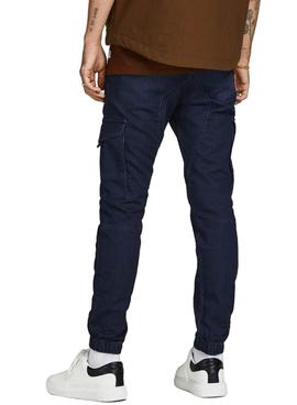 Jeans Cargo Jack And Jones Blu Uomo