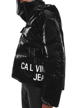 Giubbotto Calvin Klein Jeans Oversized Nero Donna